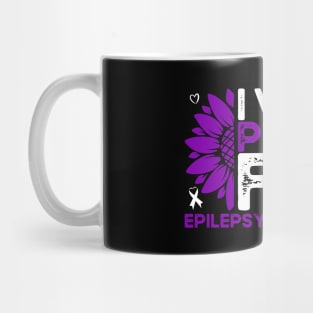 Epilepsy Awareness I Wear Purple for Epilepsy Sunflower Mug